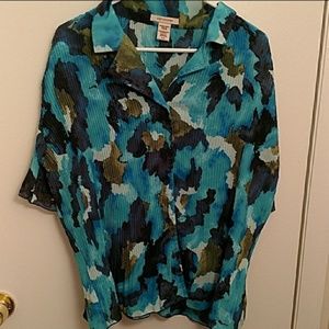 Covington Button Down Blouse Unique
